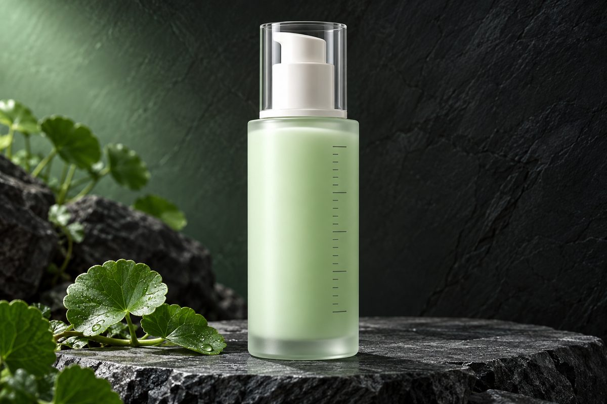 Calming Cica Sensitive Skin Emulsion treatment bottle with measurement markings